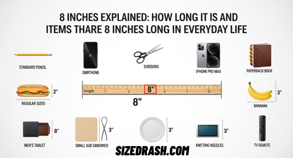 8 Inches Explained: How Long It Is and Items That Are 8 Inches Long in Everyday Life