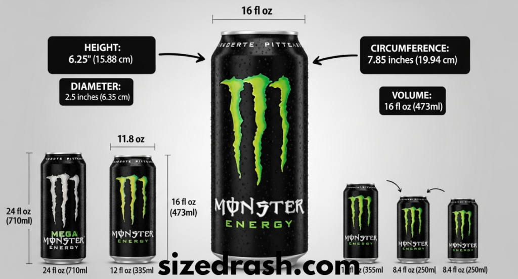 How Tall is a Monster Can: Complete Guide to Monster Can Dimensions and Sizes
