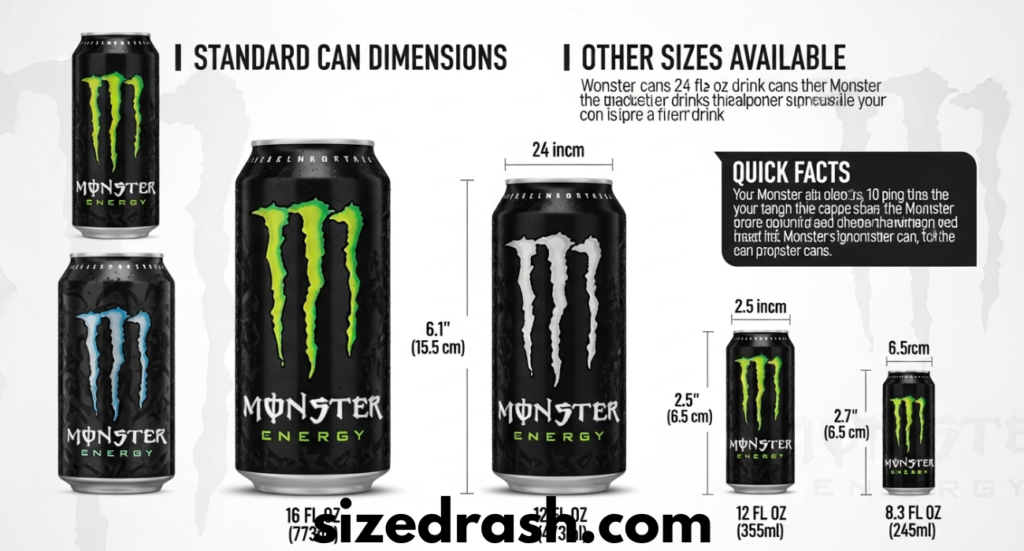 How Tall is a Monster Can: Complete Guide to Monster Can Dimensions and Sizes