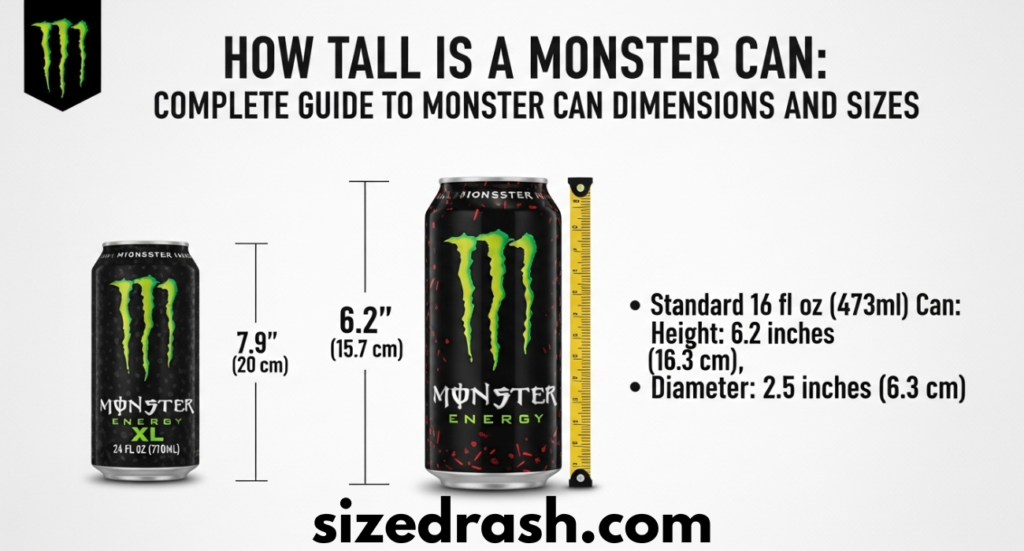 How Tall is a Monster Can: Complete Guide to Monster Can Dimensions and Sizes