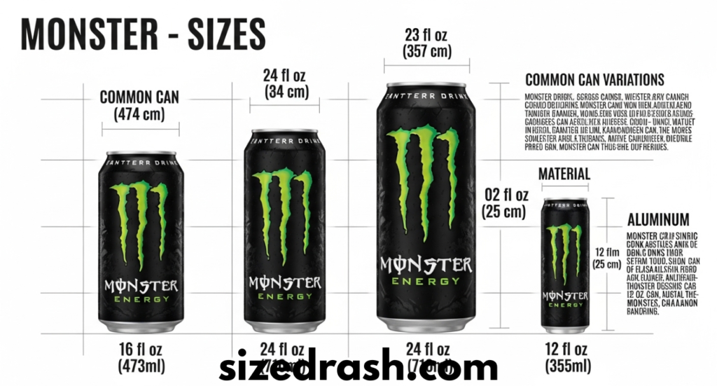 How Tall is a Monster Can: Complete Guide to Monster Can Dimensions and Sizes
